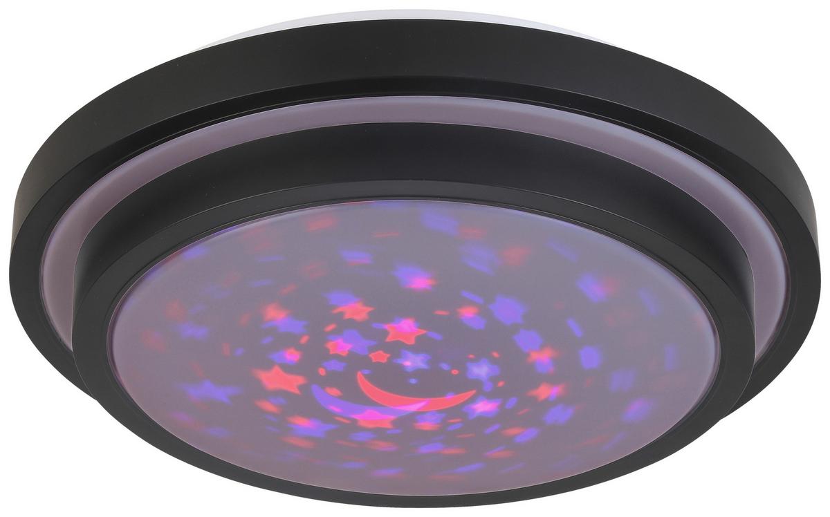 LED Mennyezeti Lámpa Porfiro - fekete, Modern, műanyag/fém (41/8,5cm) - Premium Living