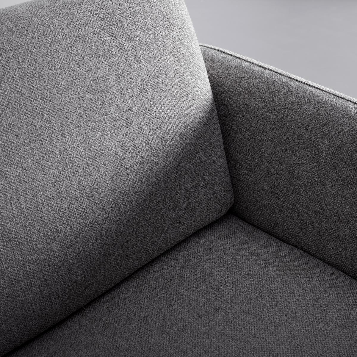 Relaxsessel Pia Dunkelgrau Webstoff - Dunkelgrau/Naturfarben, MODERN, Holz/Textil (86/76/75cm) - Bessagi Home
