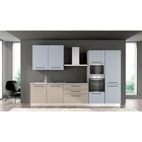 Blok Kuhinja S Aparatima Line 330 - siva/crna, Konvencionalno, drvo/metal (330/216-240/60cm)