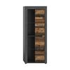 Vitrina Jam - prirodne boje/crna, Design, staklo/drvni materijal (60/159/35cm) - Modern Living