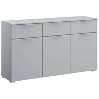 Komoda Alabama - svijetlo siva/boje aluminija, Moderno, drvni materijal (140/81/42cm) - Modern Living