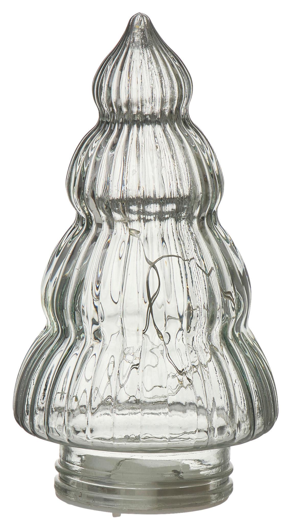 Dekobaum Leonie Blaugrau - Blaugrau, Glas/Kunststoff (9,8/18cm) - Mömax