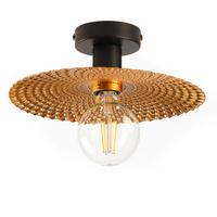 Deckenleuchte Golden Schwarz/Gold max. 22 Watt - Goldfarben/Schwarz, Natur, Metall (28/20cm)