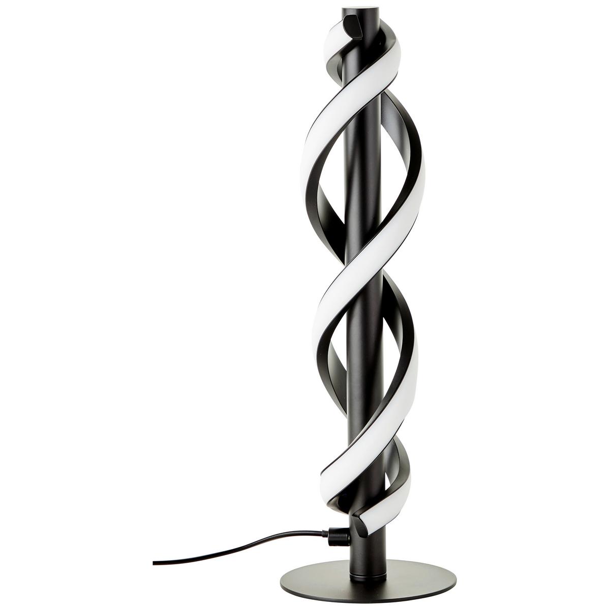 Tischleuchte Amalie Schwarz max. 9 Watt - Schwarz, Design, Kunststoff/Metall (12/38,90cm) - Brilliant