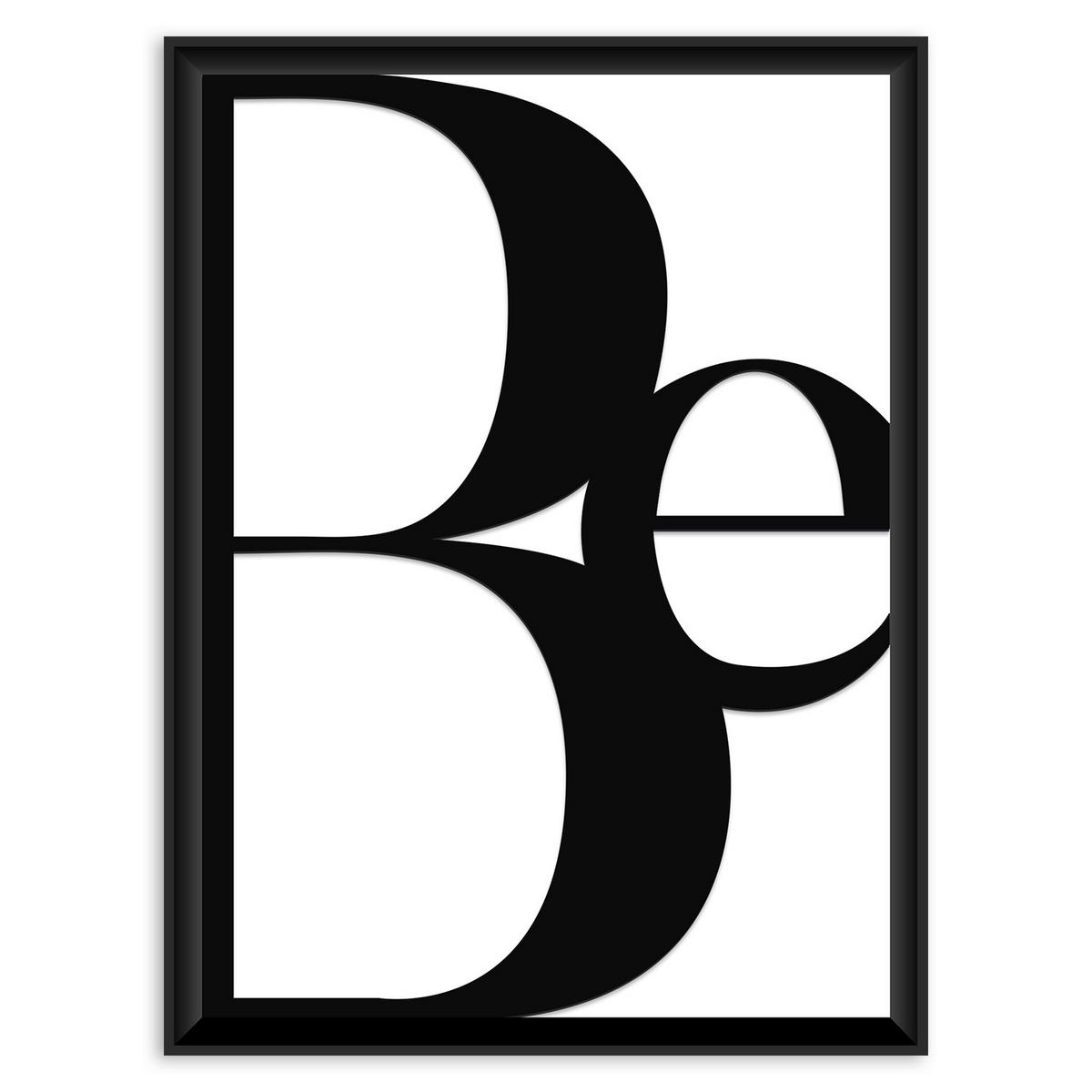 Kép Nero - fekete/fehér, faalapú anyag/papír (30/40cm) - Modern Living