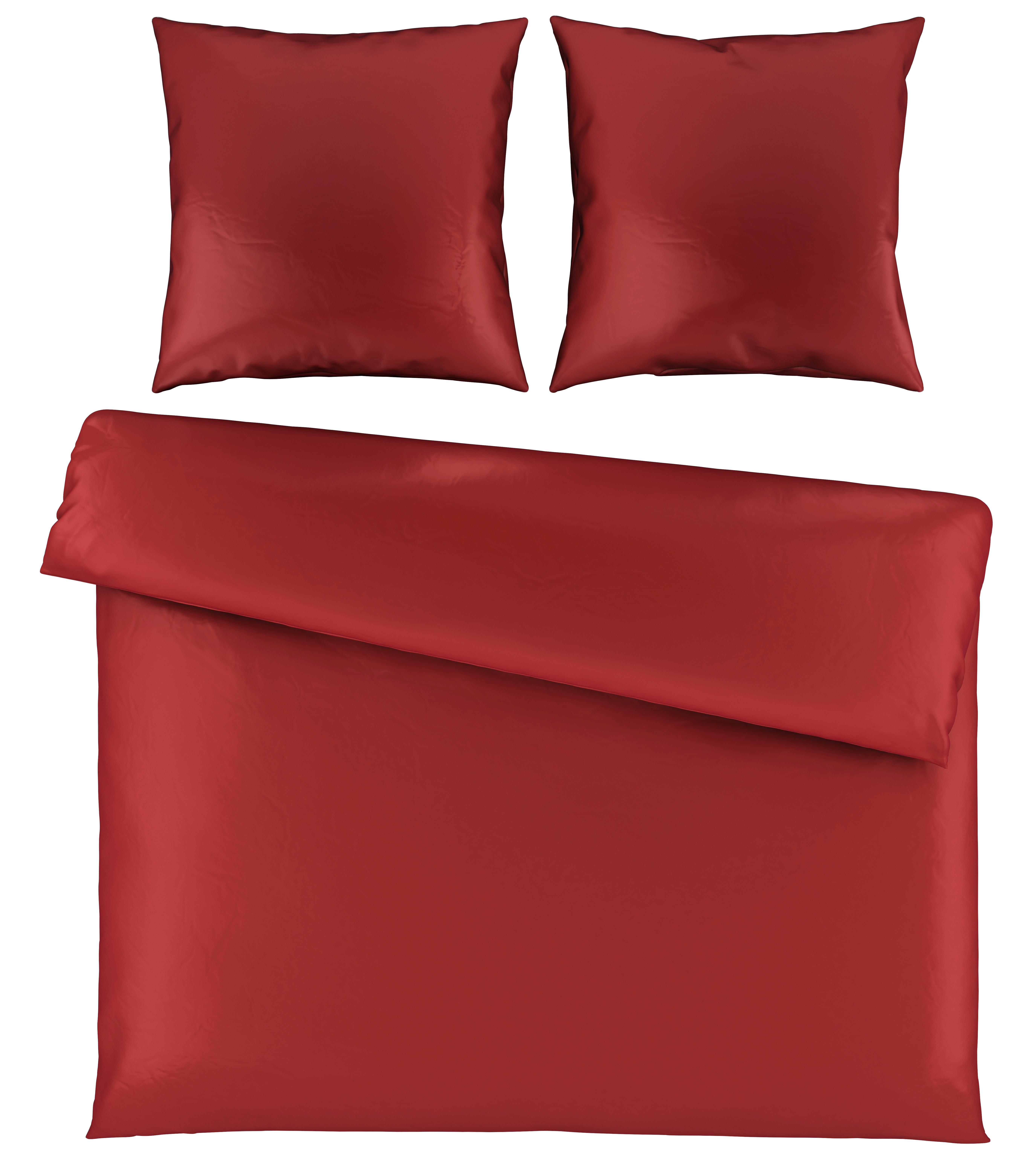 Bettwäsche Alex Uni XXL ca. 200x220cm - Terracotta, MODERN, Textil (200/220cm) - Premium Living