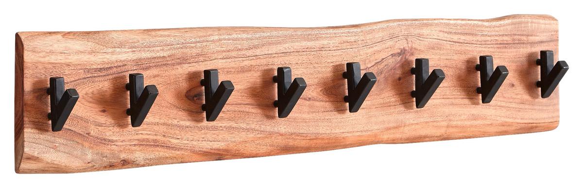 Wandgarderobe in Akazienfarben - Akaziefarben, MODERN, Holz (90/19/9cm) - MID.YOU