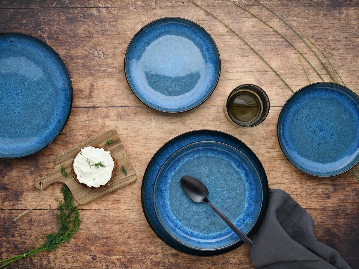 Jedilni Servis Nordic Fjord Blue, 18-Delni - modra, Basics, keramika - Creatable