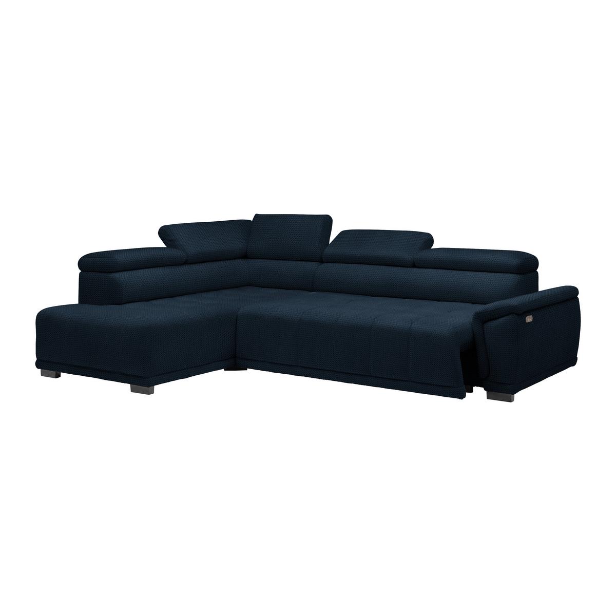 Kutna Garnitura Gremio - tamno plava/crna, Moderno, tekstil/plastika (206/283cm) - Modern Living