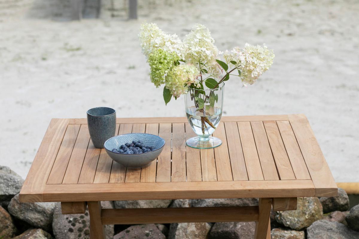 Gartenklapptisch Woodie Teak - Basics, Holz (80/73/60cm) - Gardenson