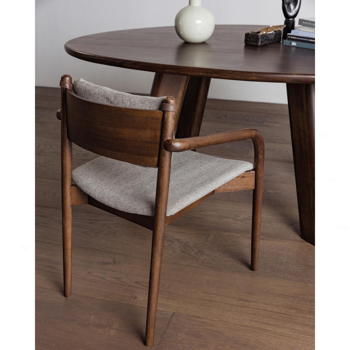 Esstisch Roundly Holz - Walnussfarben, MODERN, Holz (160/110/76cm) - Livetastic