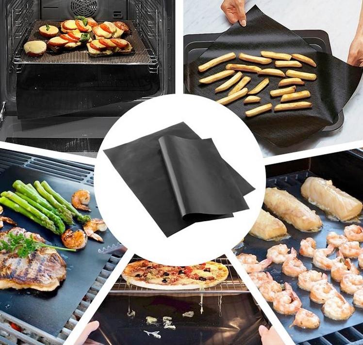 Teflon Grill Sütőlap Perfect Home - fekete