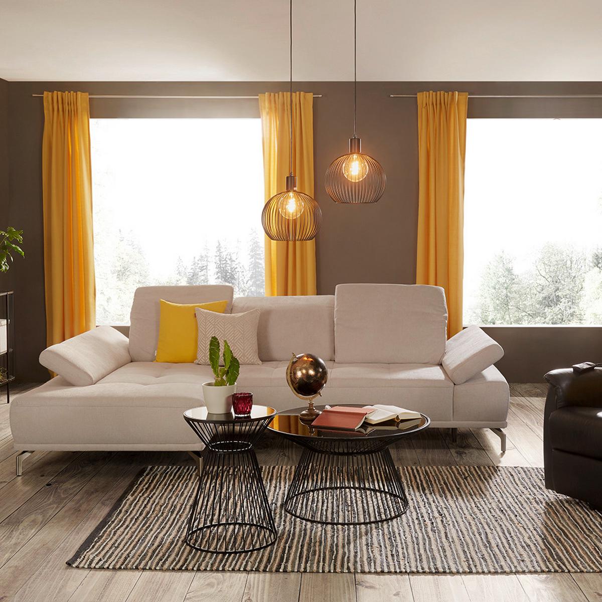 Couchtisch Raven in Schwarz Rund - Schwarz, MODERN, Glas/Metall (80/80/42cm) - Mömax