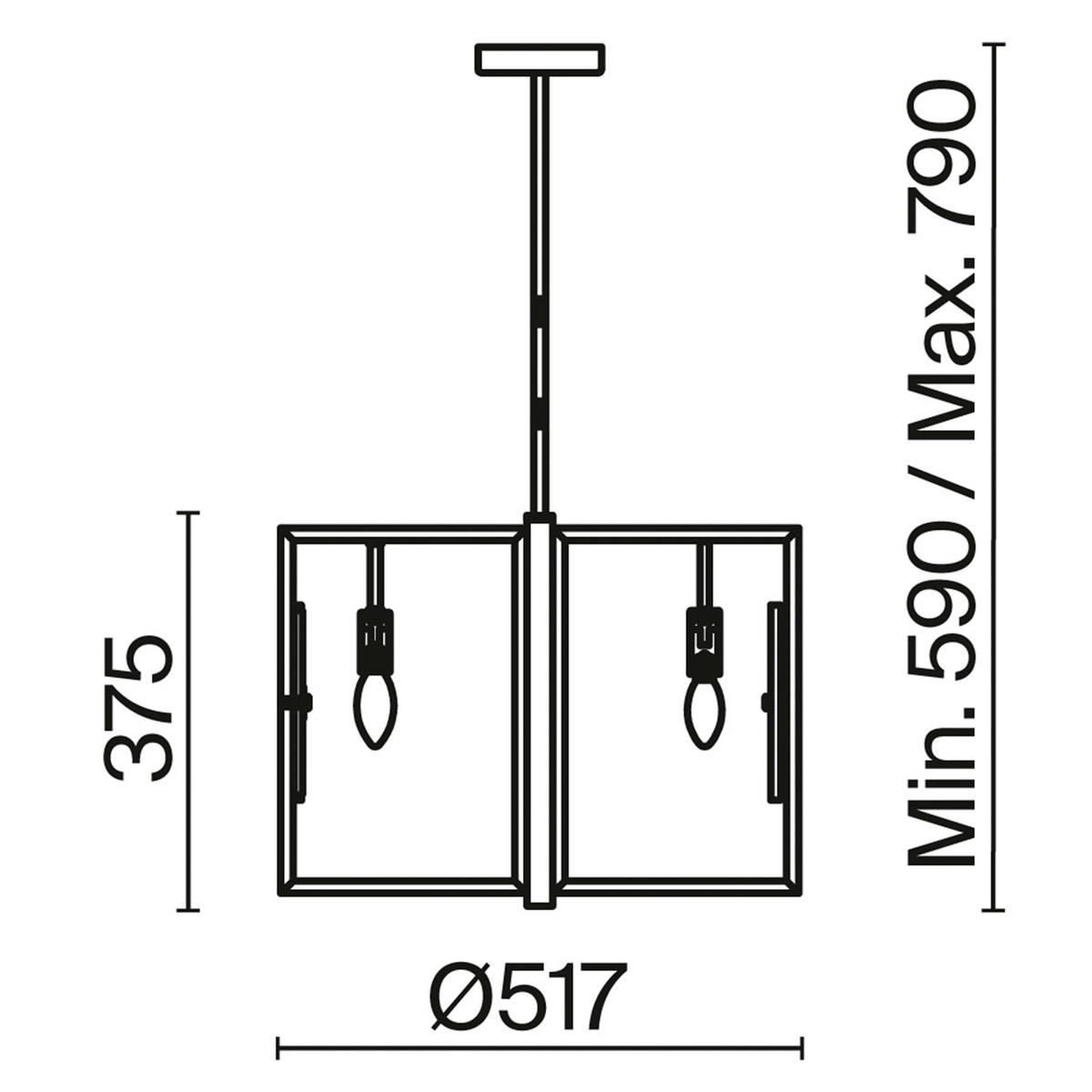Pendelleuchte Marmo Goldfarben max. 40 Watt - Goldfarben, Trend, Stein/Metall (51,7/37,5/51,7cm) - MAYTONI