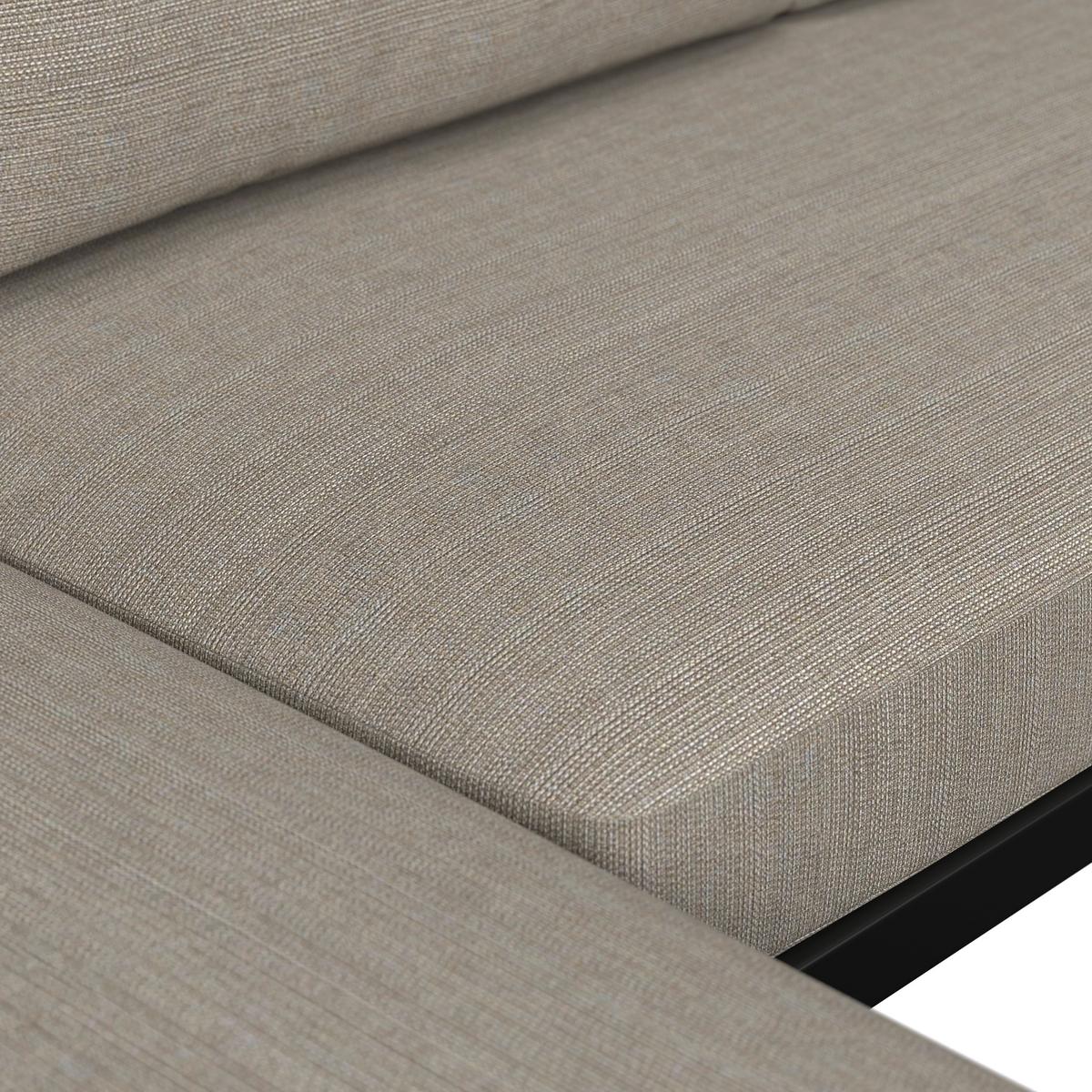 Dining-Loungeset Lissa Beige Outdoorstoff/Metall/Polywood - Dunkelgrau/Beige, MODERN, Kunststoff/Textil - Bessagi Garden