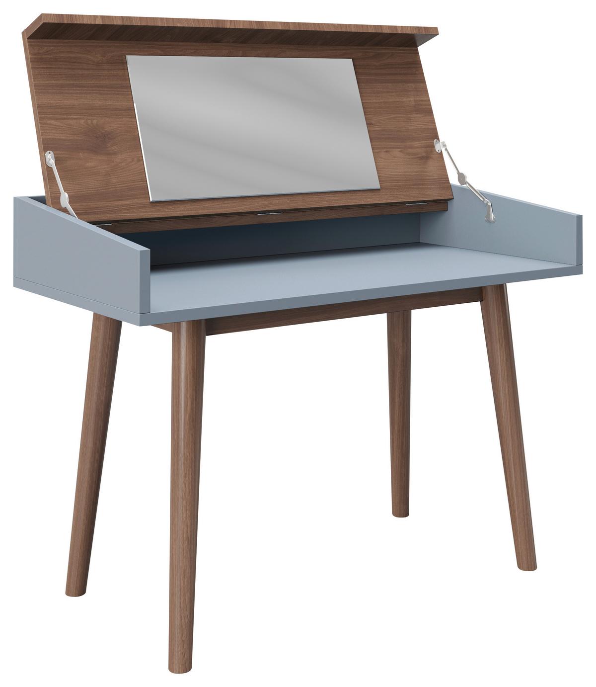 Schminktisch Henriette ca. 100x75x50 cm Nussbaumfarb. - Nussbaumfarben, KONVENTIONELL, Holzwerkstoff (100/75/50cm) - Playboy