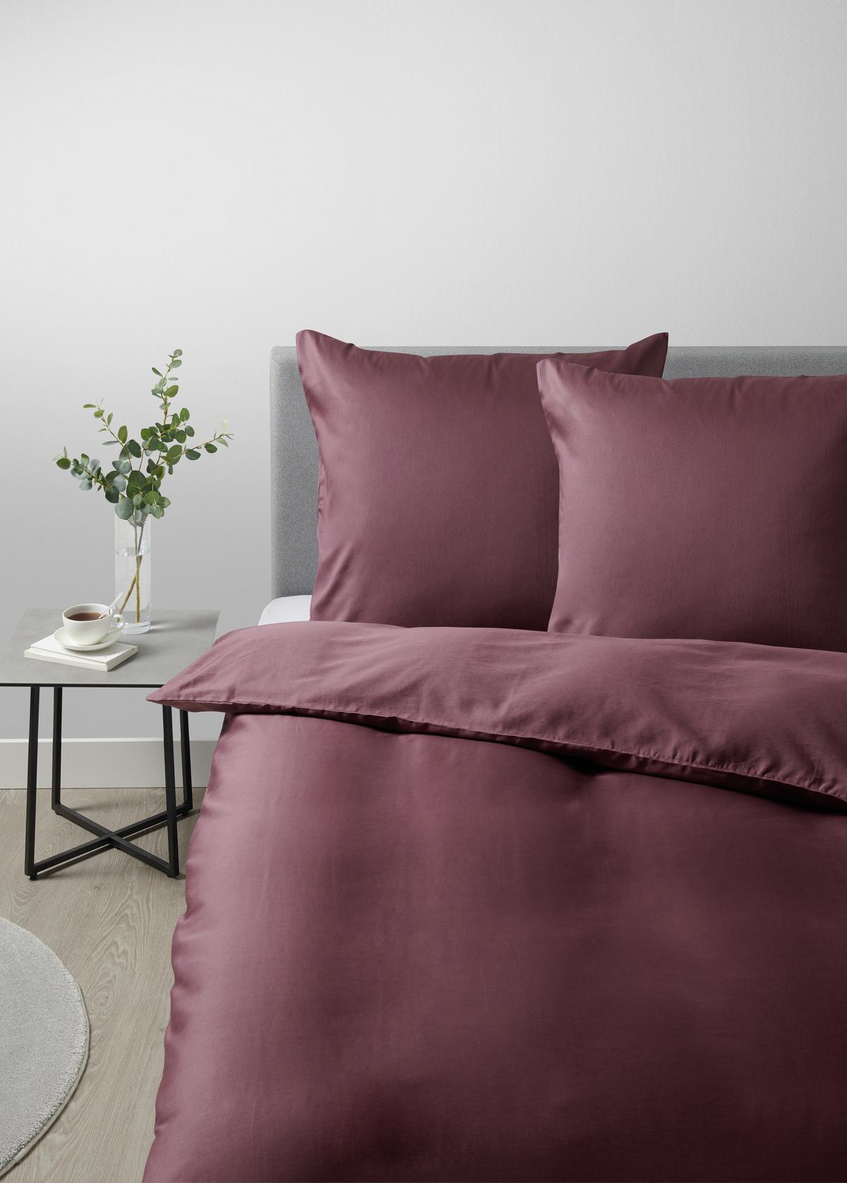 Bettwäsche Alex Uni ca. 135x200cm - Beere, MODERN, Textil (135/200cm) - Premium Living