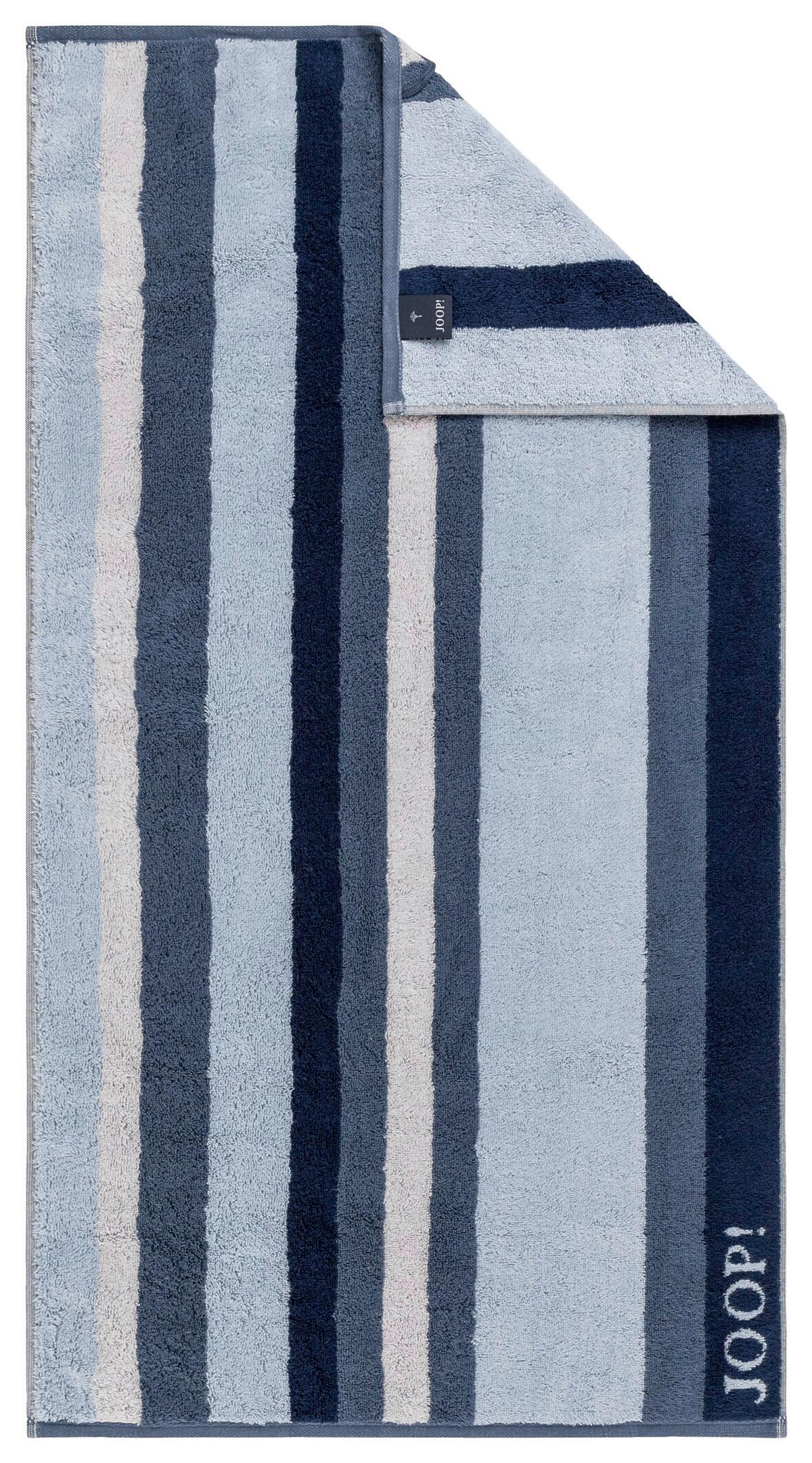 RĘCZNIK JOOP! VIBE STREIFEN - niebieski, Basics, tkanina (50/100cm) - Joop!