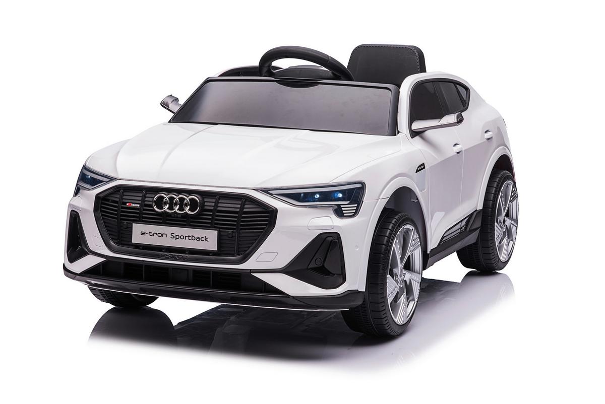 Elektro-Kinderauto Audi E-Tron Sportback Weiß - Weiß, KONVENTIONELL, Kunststoff (108/47/60cm)