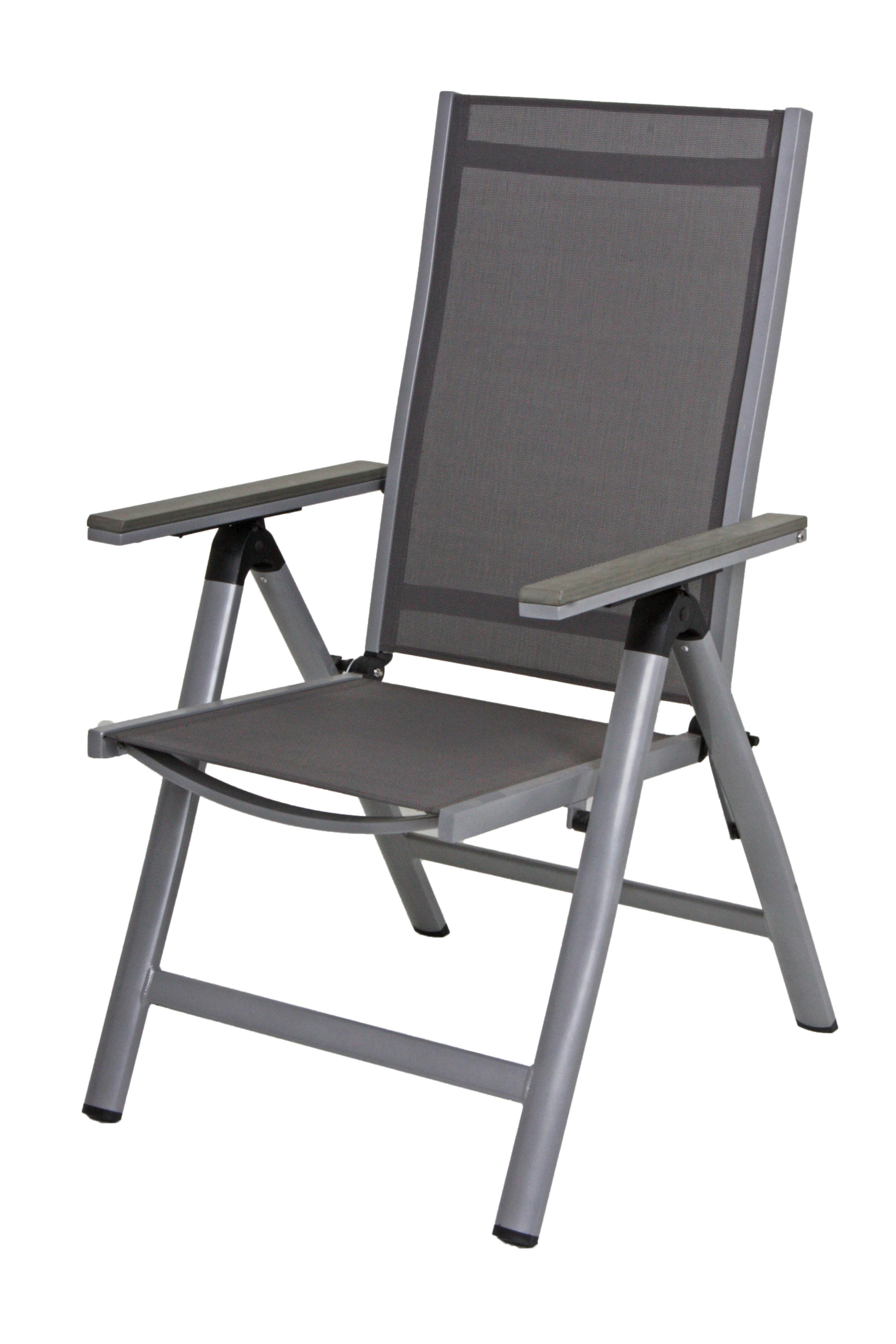 GARTENKLAPPSTUHL-SET 305330-2 - Grau, Basics, Kunststoff/Metall (64/107/107cm) - Gardenson