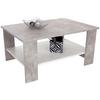 Stolić Paolo - bijela/svijetlo siva, Konvencionalno, drvni materijal/drvo (90/41/55cm) - Based