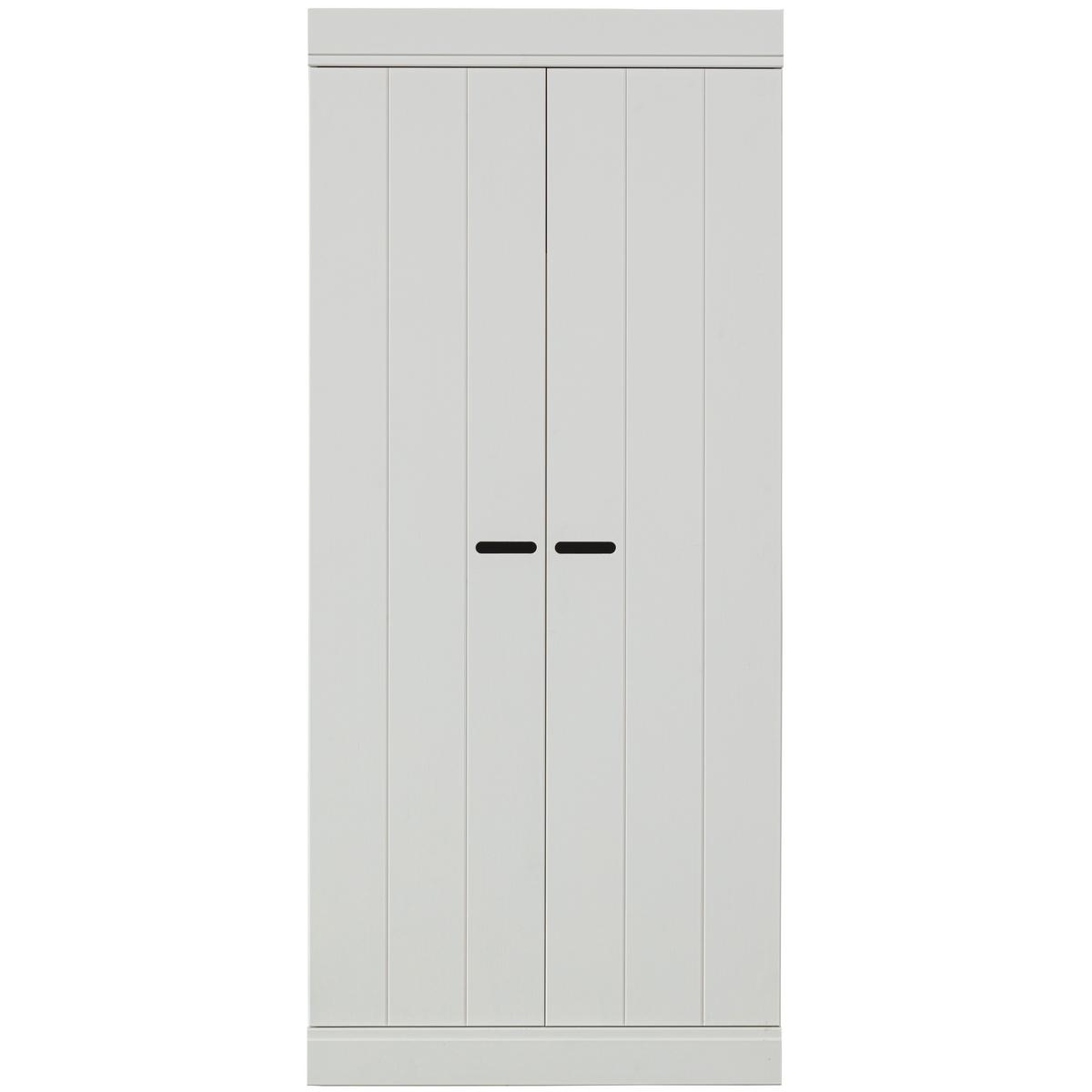 Drehtürenschrank Connect Weiß - Weiß, Design, Holz/Holzwerkstoff (77/175/56cm) - Livetastic