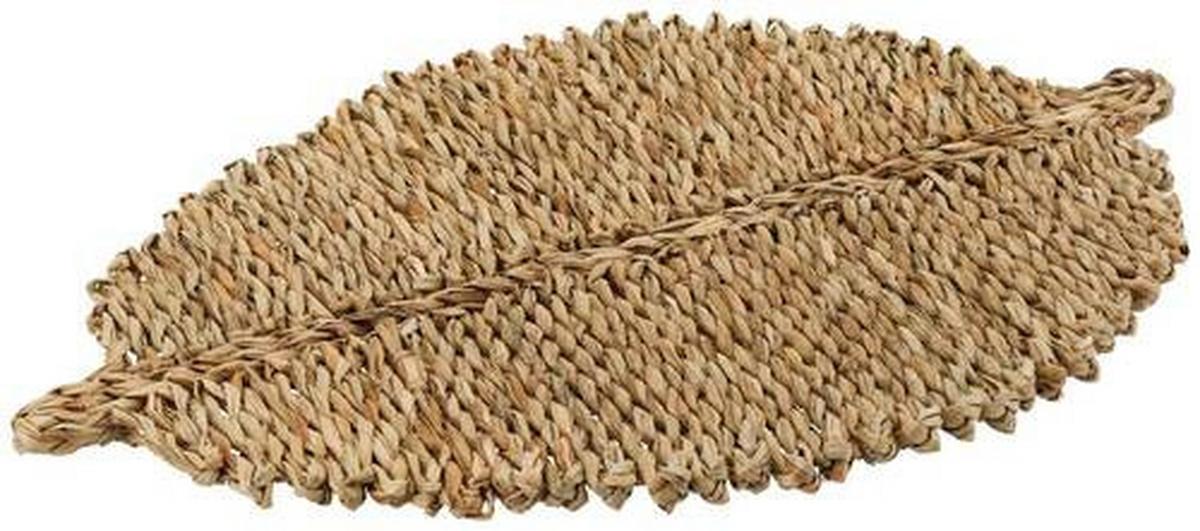 Alátét Leaf - natúr, Basics, természetes anyagok (51/33/1,5cm)