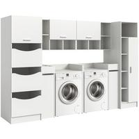 Hauswirtschaftsraum Free Weiß - Weiß, Basics, Holzwerkstoff (306/195/68cm) - MID.YOU