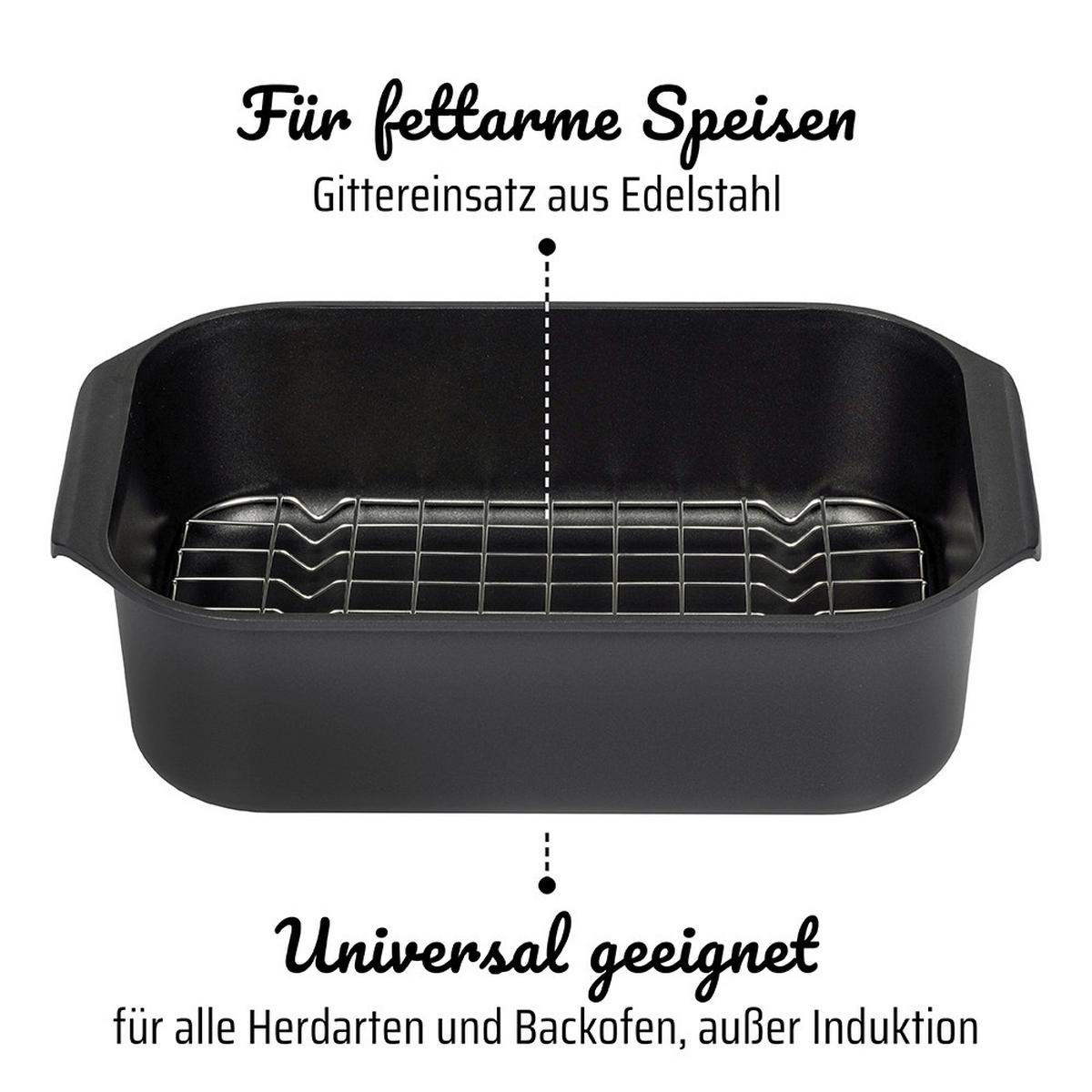 Pekač Gourmet - črna, Basics, kovina (26/40cm) - GSW
