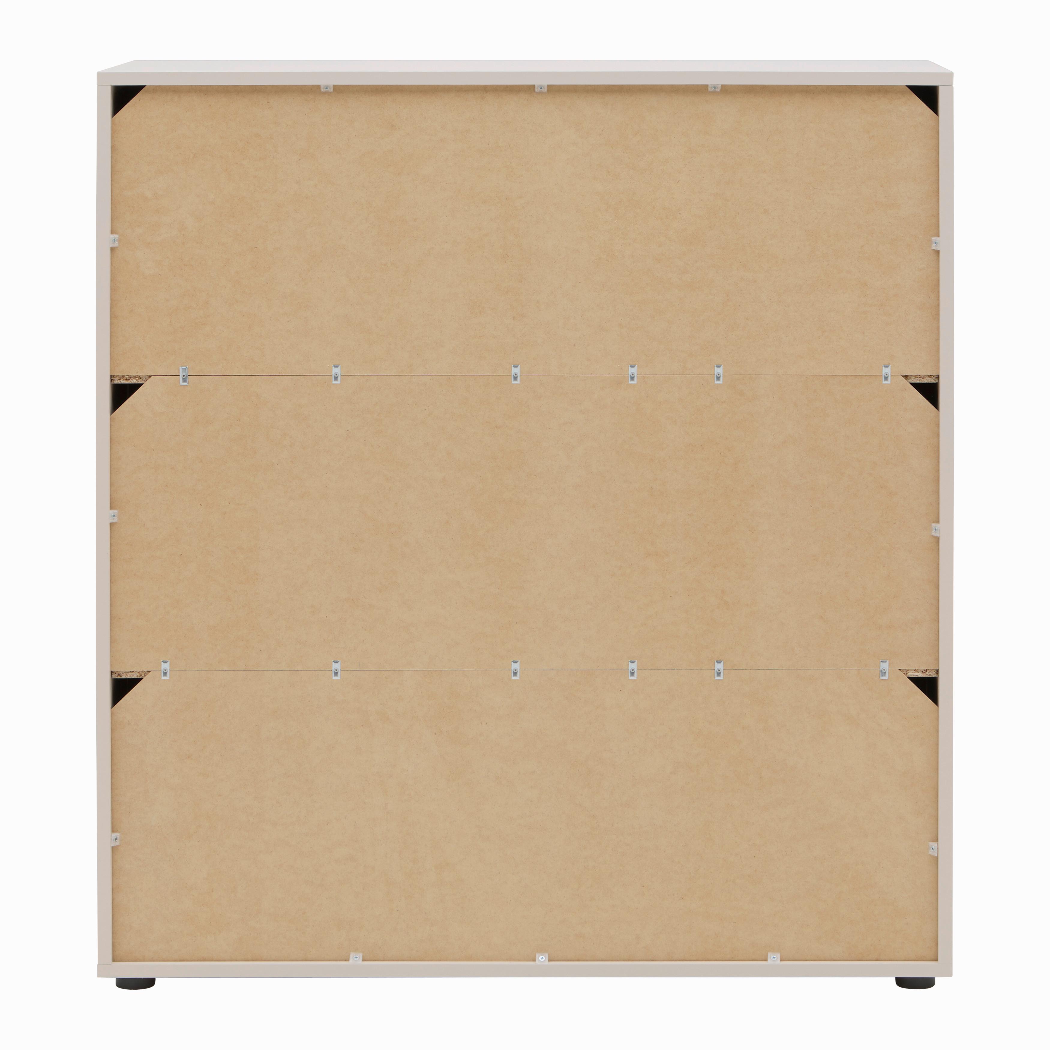 SKOSKÅP MOVE 02A - multicolor/svart, Design, trämaterial/plast (100/110/34cm) - Mömax