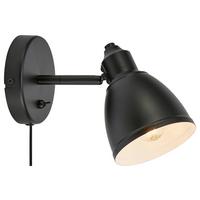 Wandleuchte Story Wall Schwarz max. 40 Watt - Schwarz, Basics, Metall (12/18/19,5cm) - Markslöjd