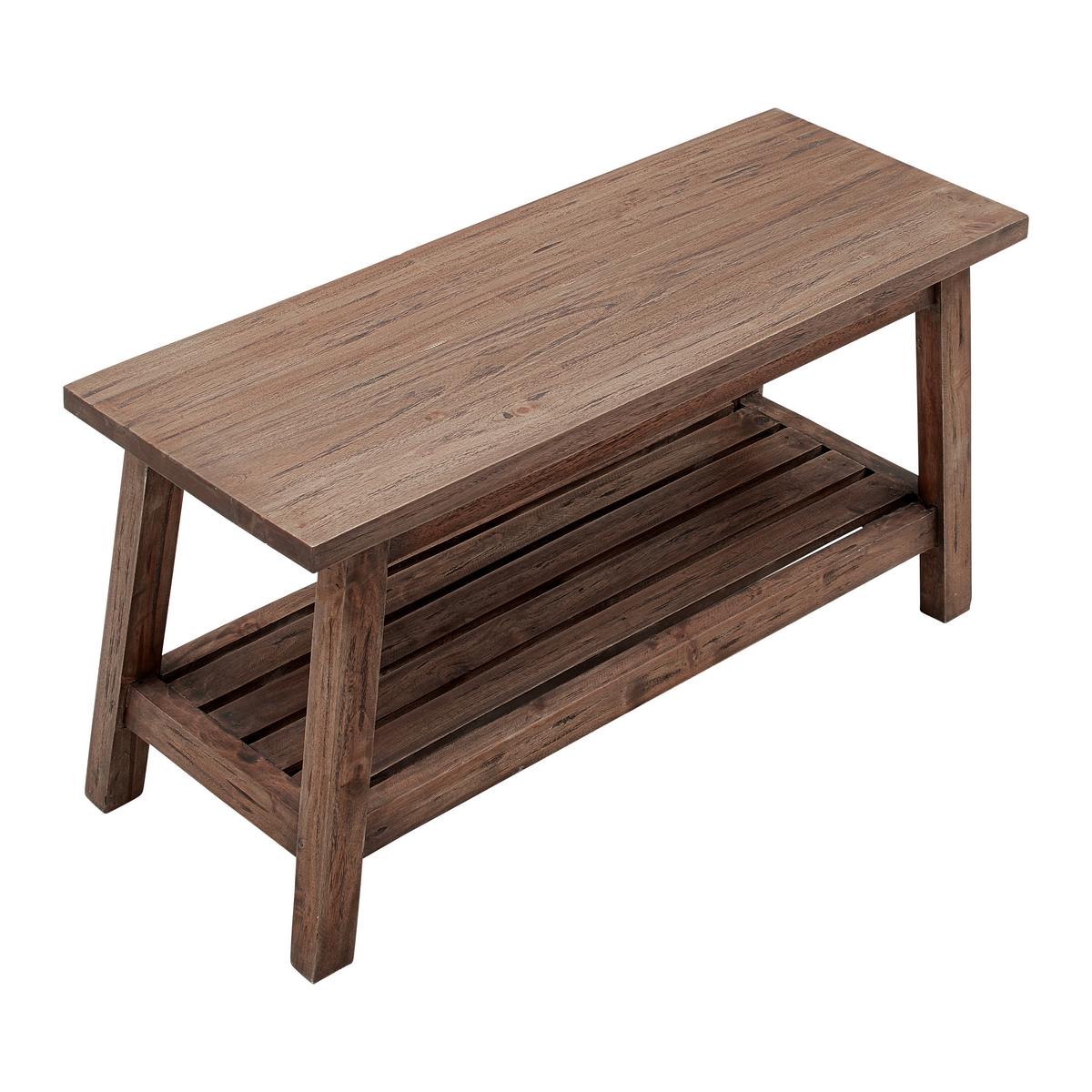 Mehrzweckbank Fidus Mahagoni Naturfarben - Naturfarben, LIFESTYLE, Holz (90/48/35cm) - Premium Living