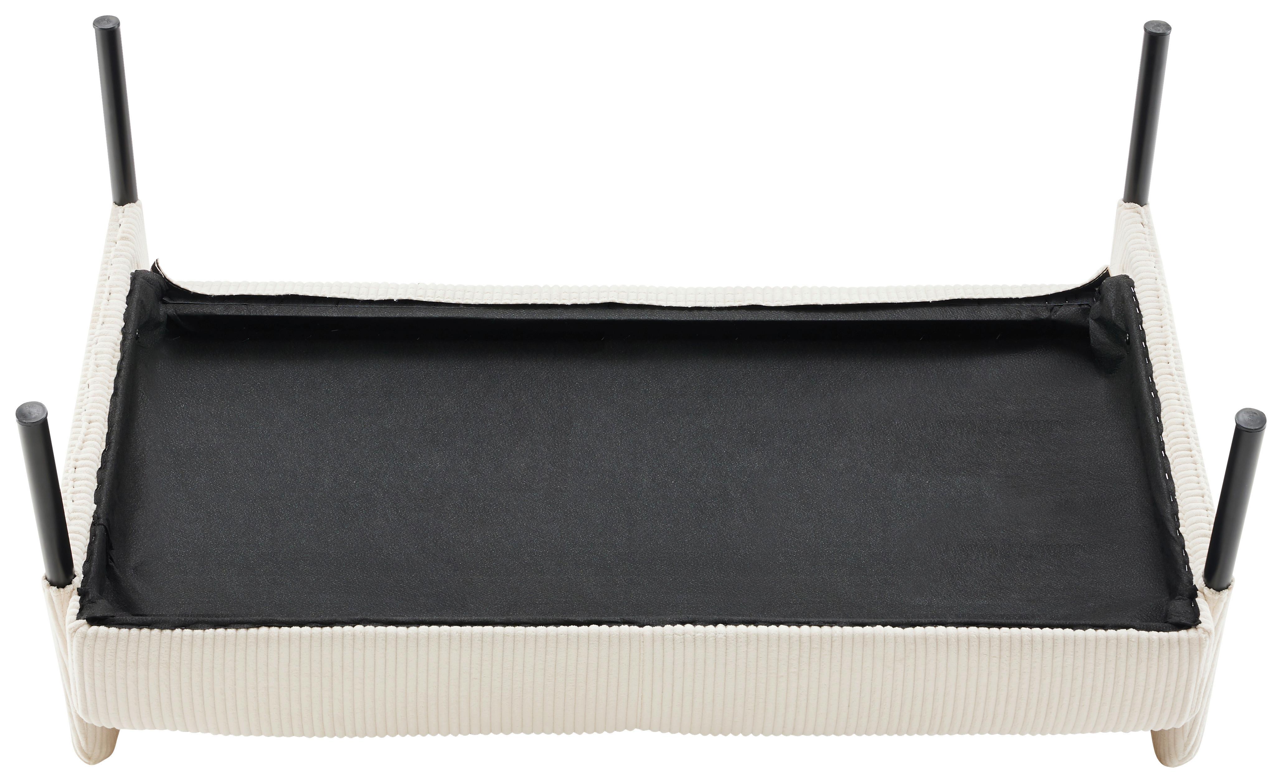 2-SITS SOFFA MIAMI -BASED- - beige/svart, Modern, metall/trä (120/73,5/77cm) - Based