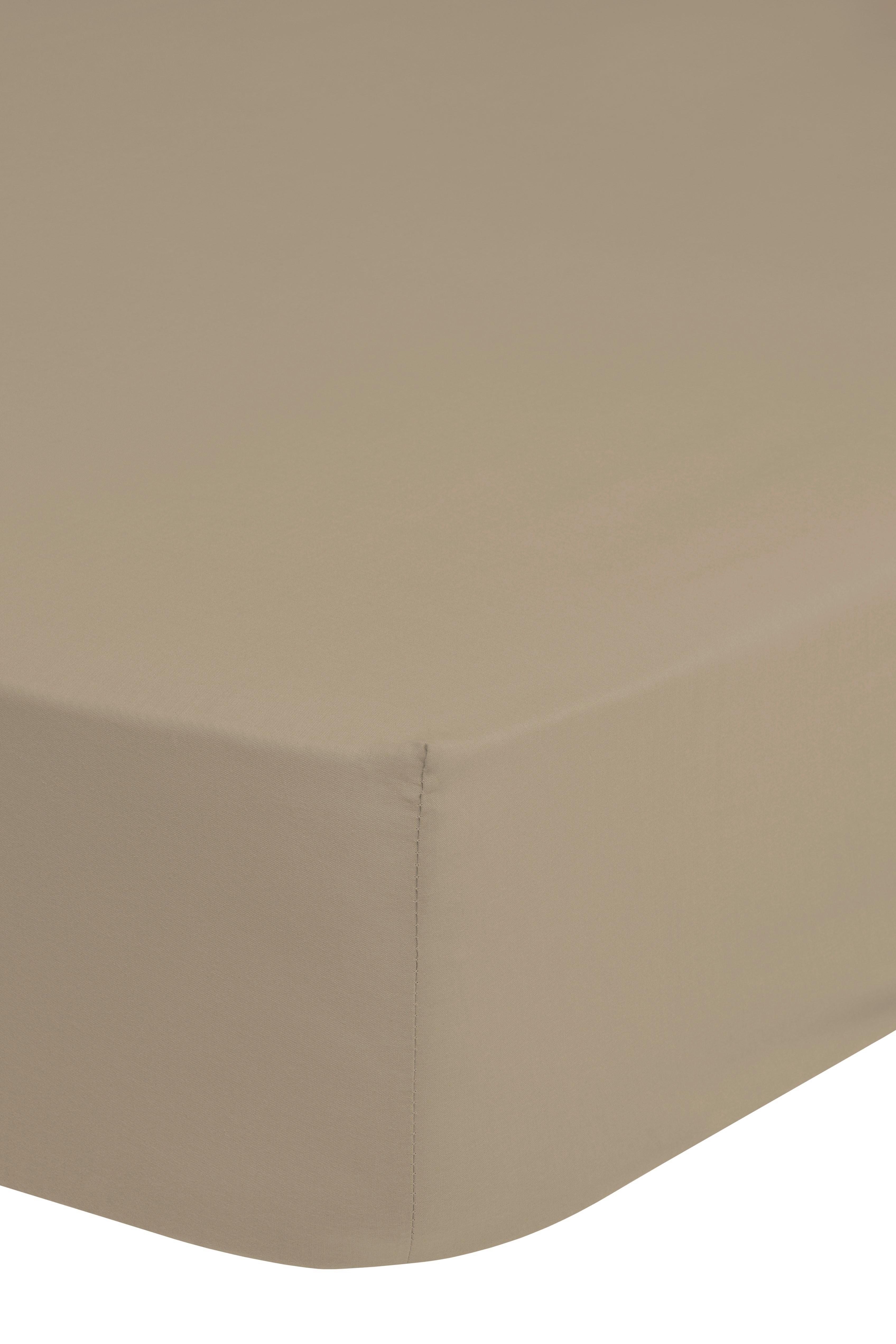 Spannleintuch Jersey ca. 140x200cm - Sandfarben, Basics, Textil (140/200cm) - MID.YOU