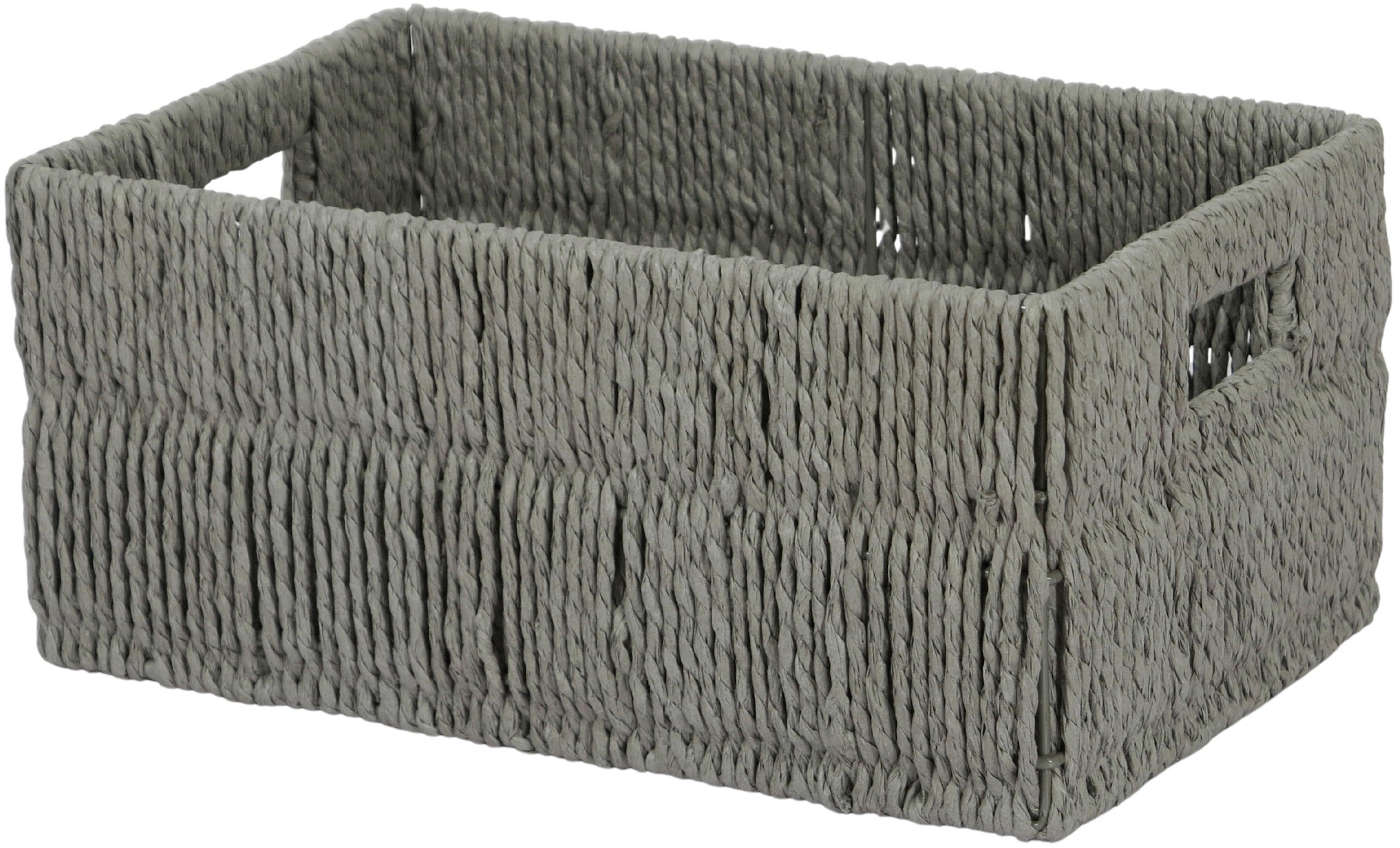 Korpa Ukrasna S Lavel - siva, Konvencionalno, papir/metal (31/20/14cm) - Mömax