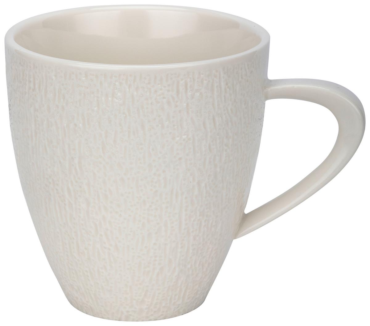 Kaffeebecher Haruki in Weiß - Weiß, MODERN, Keramik (9,4/9,8cm) - Mömax