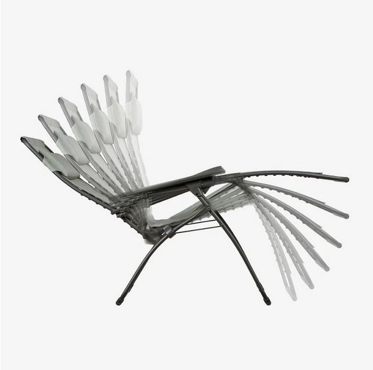 OGRODOWY FOTEL RELAKSACYJNY R CLIP - kolor bagienny, Basics, tworzywo sztuczne/metal (67/114/88cm) - Lafuma Mobilier