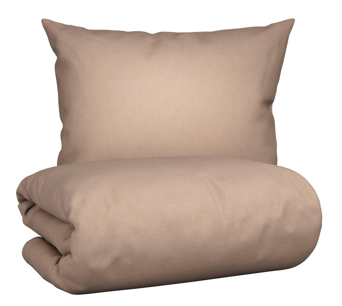 Bettwäsche Charlene in Beige ca. 160x210cm - Beige, Konventionell, Textil (160/210cm) - Modern Living