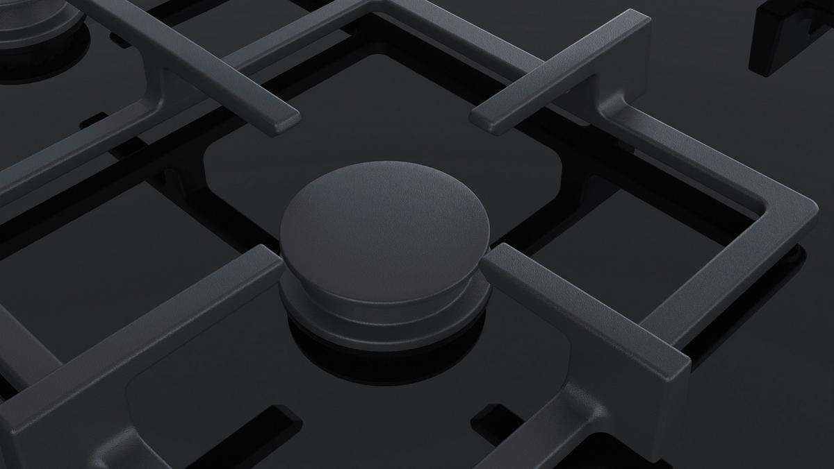 Gaskochfeld ER6A6PB70D Schwarz - Schwarz, KONVENTIONELL, Glas/Metall (60,2/4,7/52cm) - Siemens