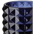Teelichthalter Jolina Ø ca. 9,8 cm - Dunkelblau, MODERN, Glas (9,8/9,8cm) - Mömax modern living