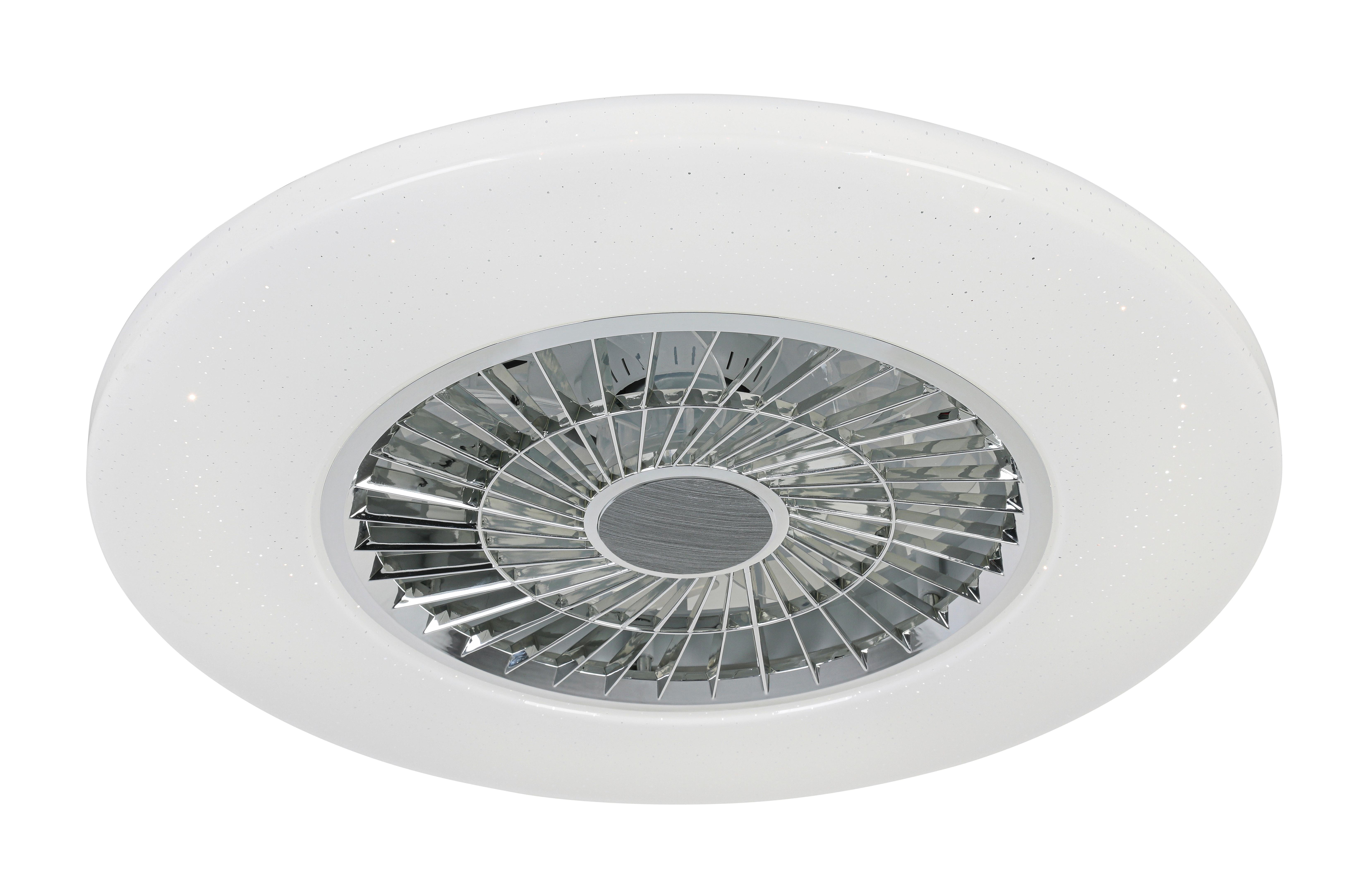 LED-TAKLAMPA LUFTIKU - vit/kromfärg, Klassisk, metall/plast (58/14,5cm) - Premium Living