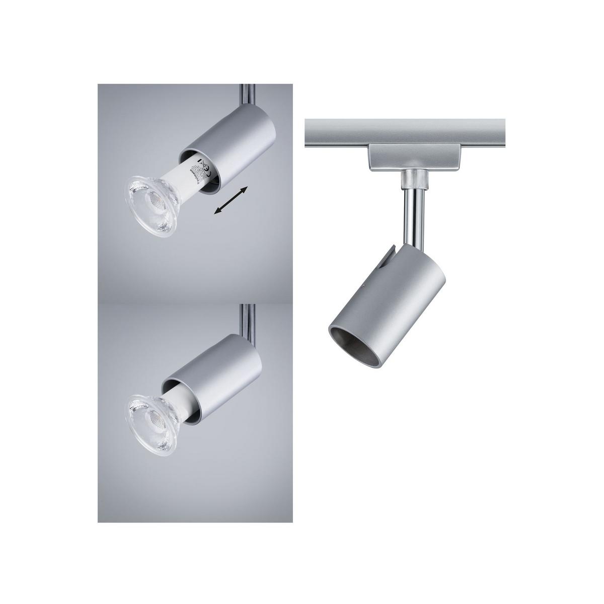 Schienensystem-Strahler Spot Pure I max. 10 Watt - Chromfarben, Design, Metall (5.8/11/6.6cm) - Paulmann