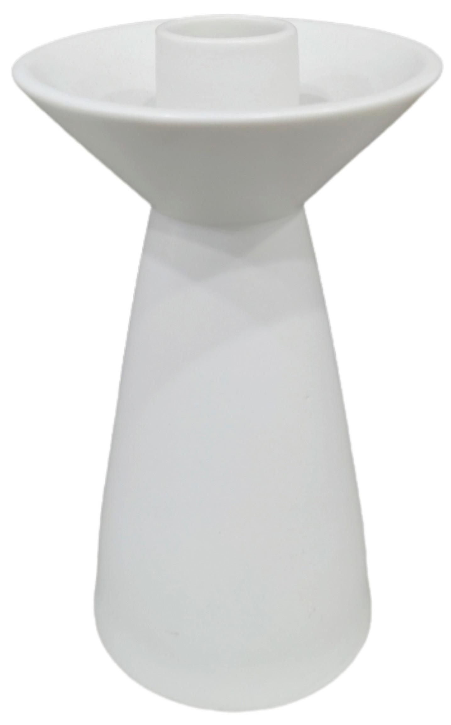 ŚWIECZNIK DA2723131-2 - biały, Basics, ceramika (9/16,1cm) - Ambia Home