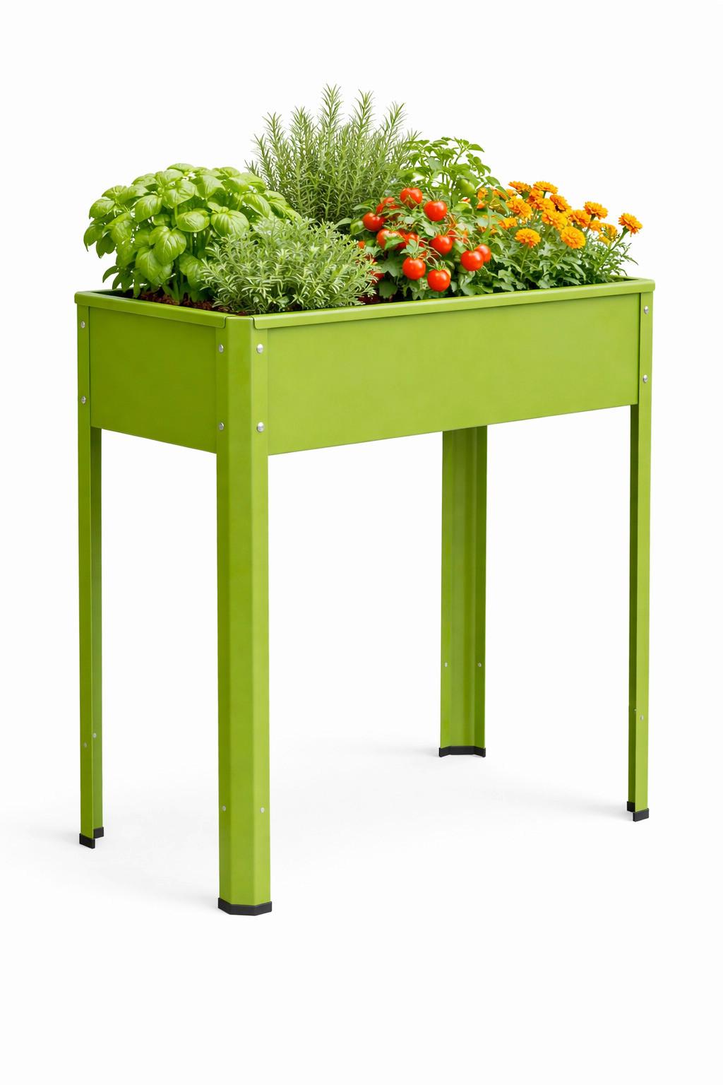 Hochbeet Vcm Hochbeet "balora L" - Grün, Modern, Metall (80/80/35cm)