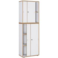 Arhivska Omara Salia B60, Bela, Barva Hrasta - bela/medeni hrast, Design, leseni material (60/183/37cm) - MID.YOU