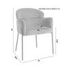 STOL MED ARMSTÖD CHLOE - svart, Modern, metall/textil (62/79/59,5cm) - Bessagi Home
