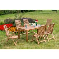 Gartentisch Paraiba Akazie ca. 185x75x90cm - Akaziefarben, ROMANTIK / LANDHAUS, Holz (185/90/75cm) - Gardenson