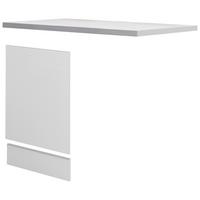 Küchenunterschrank "Wito" , Weiß - Hellgrau/Weiß, Holzwerkstoff (110/85/60cm) - FlexWell