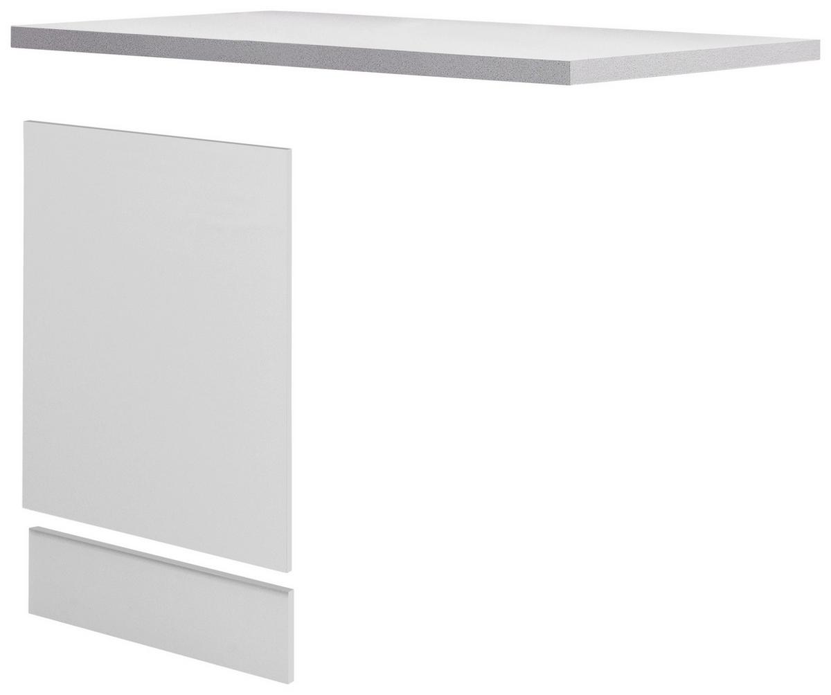 Küchenunterschrank "Wito" , Weiß - Hellgrau/Weiß, Holzwerkstoff (110/85/60cm) - FlexWell