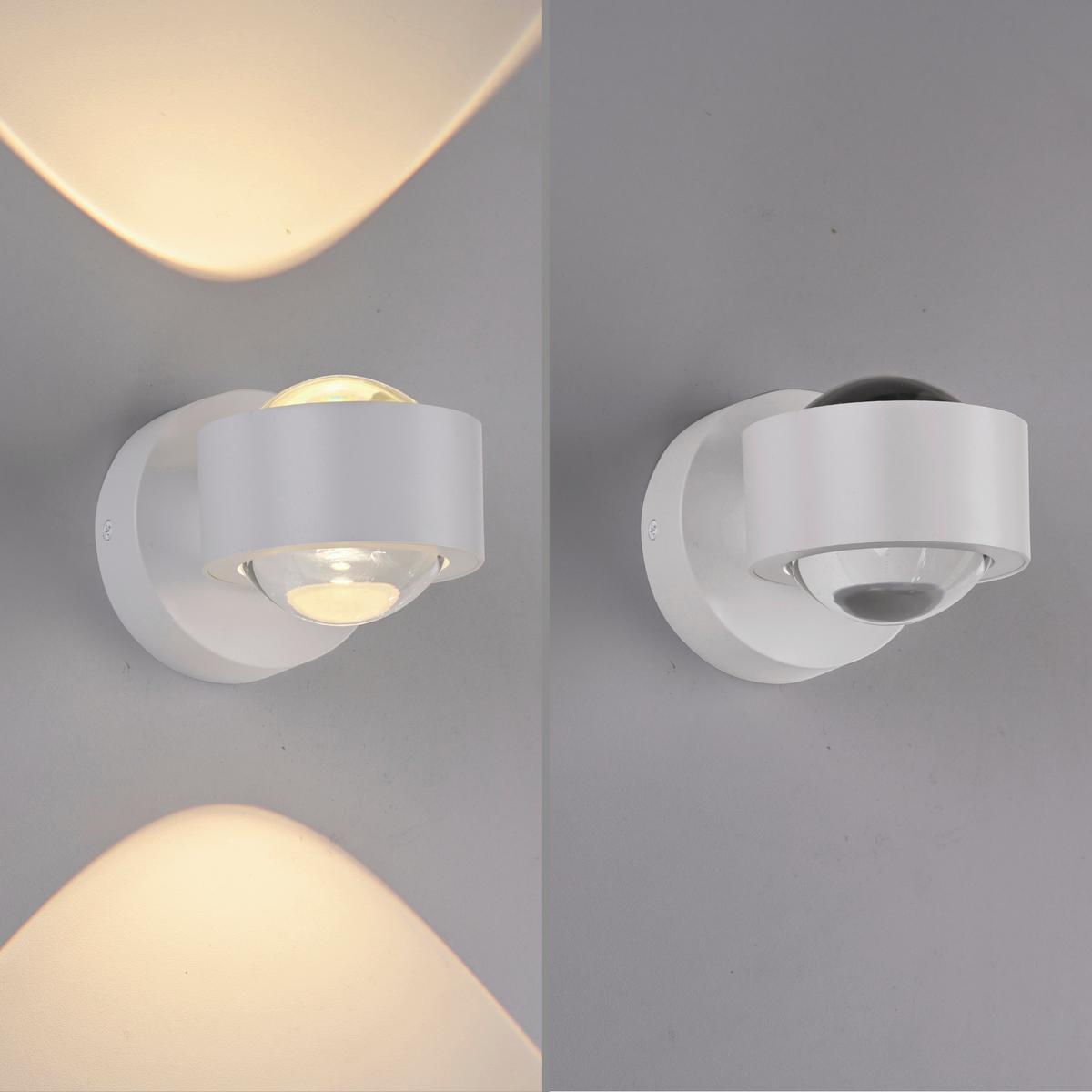 KINKIET AKUMULATOROWY 19330-16 CHIA - biały, Konventionell, tworzywo sztuczne/metal (12,4/9/9cm) - Just Light
